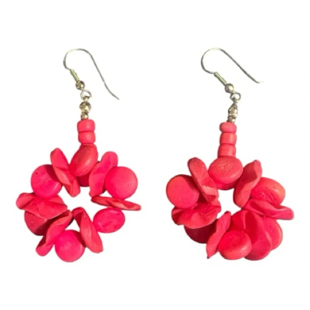 Vintage Earrings, 1 for $10, 3 for $23, pink dangle, light weight